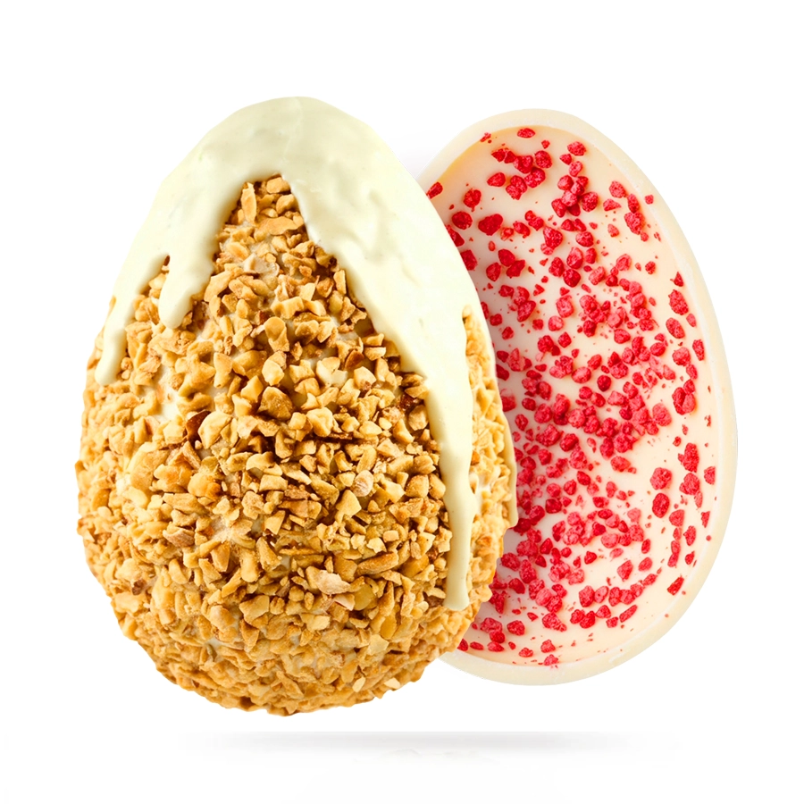 Gourmet Easter Eggs White and Pistachios 220g